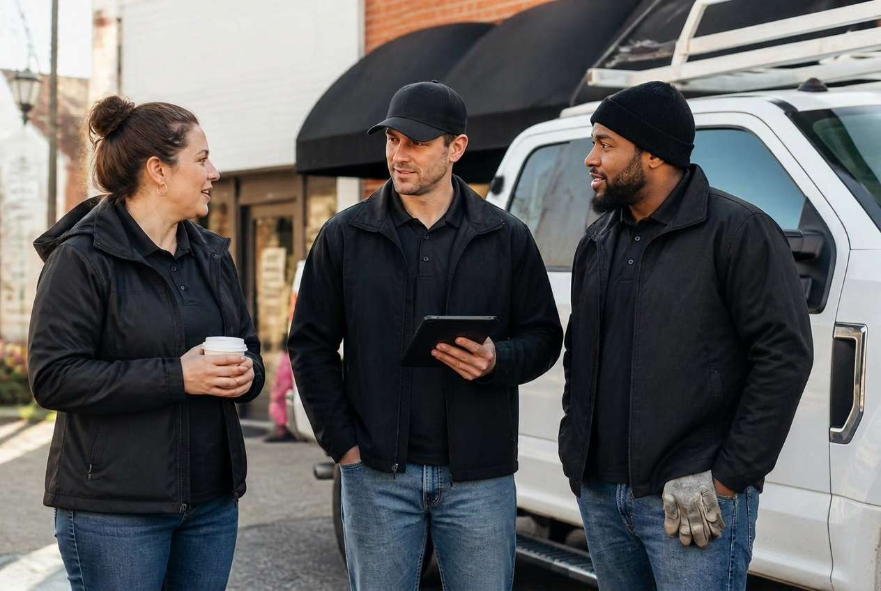 Independent franchise owners at work